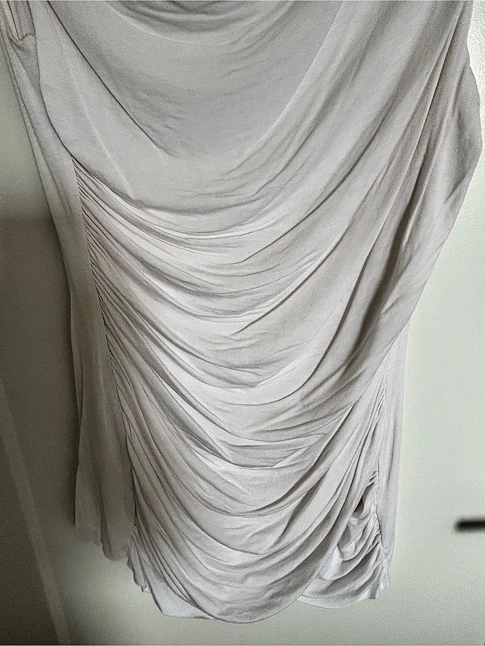 Bailey/44   Draped Ruched Tunic in White Size L - Picture 3 of 7